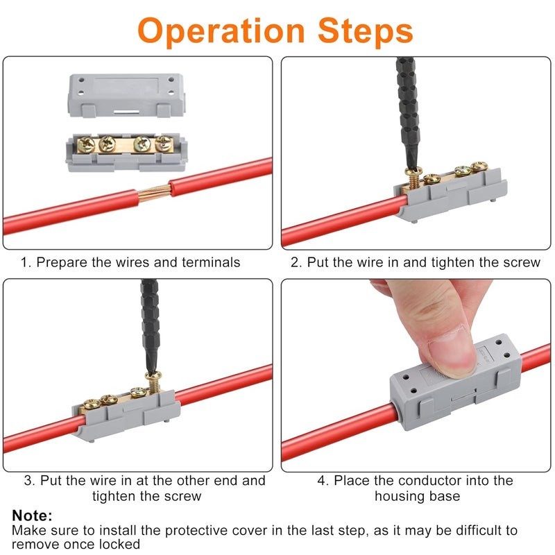 Linkstyle طقم موصلات الأسلاك 10 قطعة 10 AWG، طرف اتصال سريع 60A، طرف اتصال سريع للتوصيل - Image 2